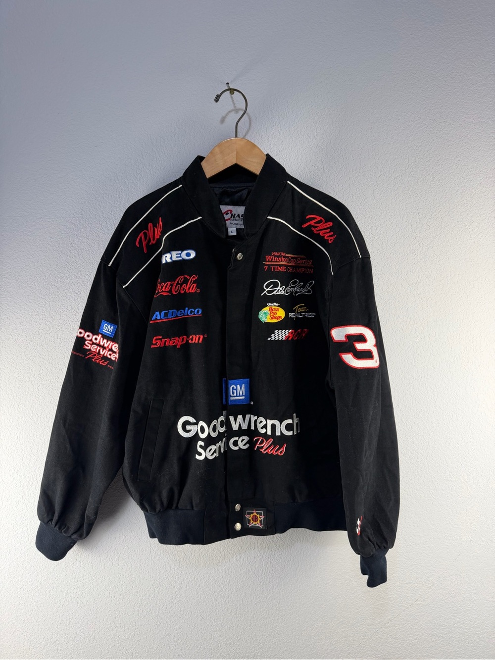 Chase Vintage Dale Earnhardt Goodwrench Jacket Sz L
